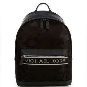 MICHAEL KORS BROOKLYN CAMO JACQUARD LARGE BACKPACK-UNISEX